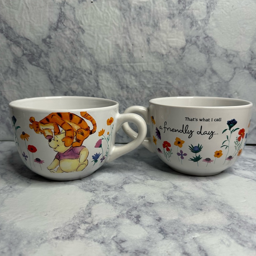 Disney Winnie The Pooh and Friends Set of 2 Soup Mugs